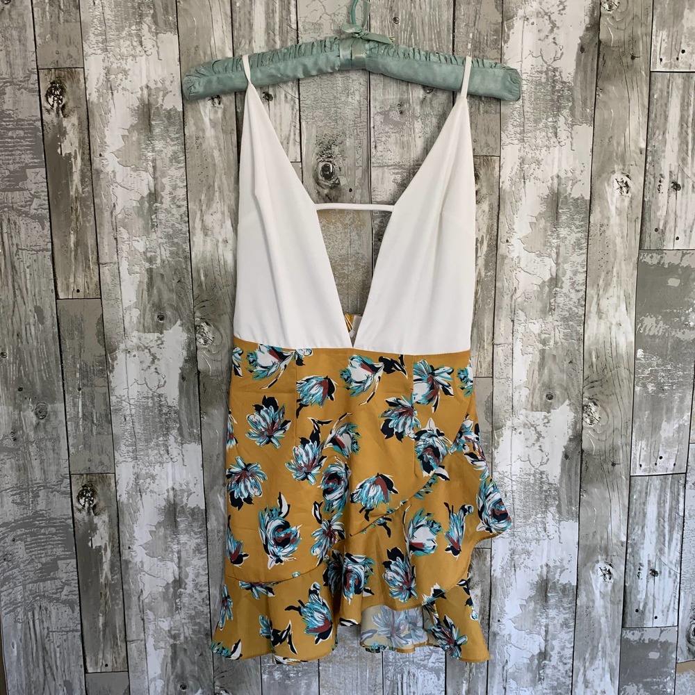 NWT Zaful floral mini dress S